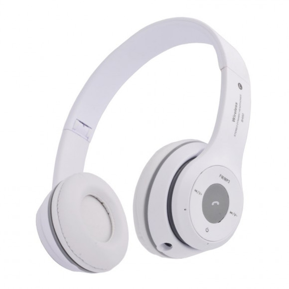 Bluetooth гарнитура "LP" накладная B460 (белая/коробка)