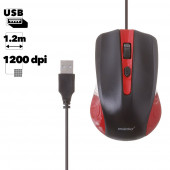 Мышь проводная Smartbuy ONE 352-RK (красно-черная) Мышь проводная Smartbuy ONE 352-RK (красно-черная)