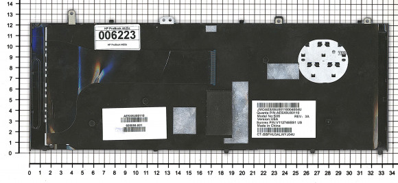 Клавиатура для ноутбука HP ProBook 4425s, черная с черной рамкой Клавиатура для ноутбука HP ProBook 4425s, черная с черной рамкой