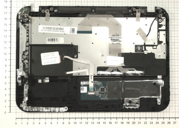 Клавиатура для ноутбука ноутбука Samsung NS310, черная топ-панель