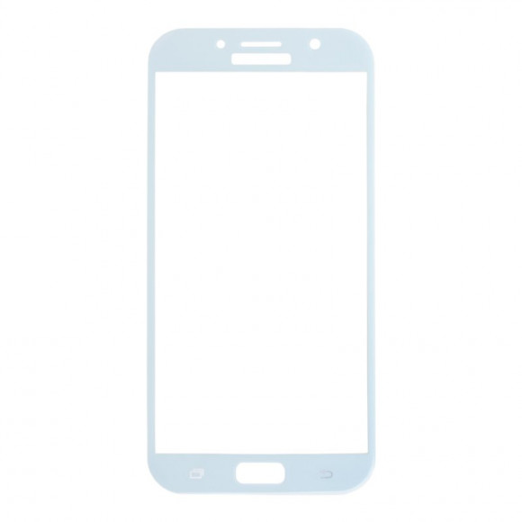 Защитное стекло Tempered Glass 3D для Samsung Galaxy A7 2017 (голубое)