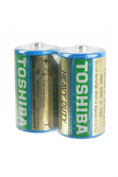 Батарейка (элемент питания) Toshiba Heavy Duty R20 KG-SL(B) SP2TC R20 SR2, 1 штука