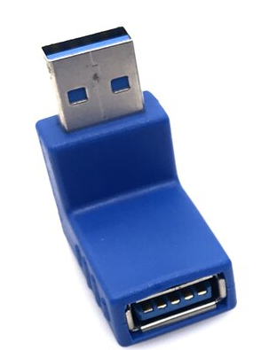 Угловой удлинитель USB Type A с поворотом вниз