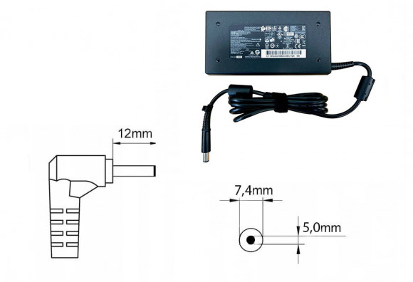 Оригинальная зарядка (блок питания) для ноутбука HP DV7-2000, HP HSTNN-CA25, 120W, Slim, штекер 7.4x5.0 мм