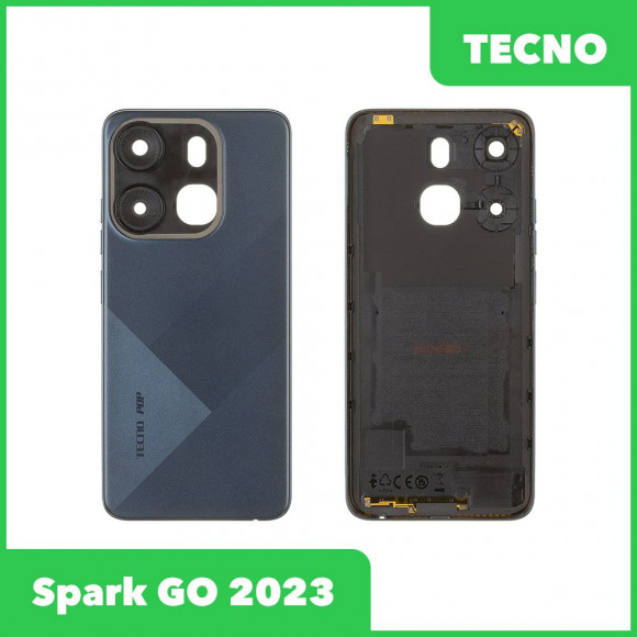 Задняя крышка для Tecno Spark GO 2023 (BF7) (черный)