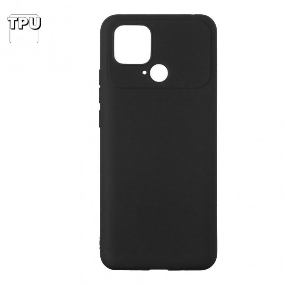 Силиконовый чехол "LP" для Xiaomi POCO C40 TPU (черный непрозрачный) европакет