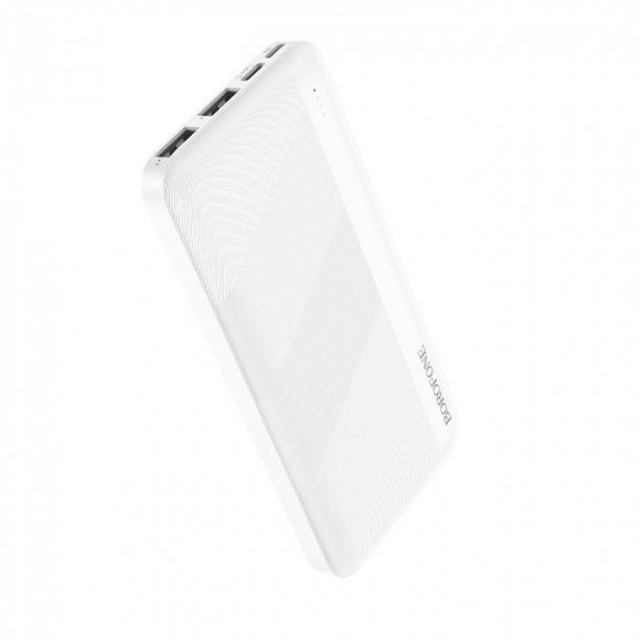 Внешний аккумулятор BOROFONE BJ27 Pindar Power bank, 2.1А (10000mAh), белый