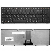 Клавиатура для ноутбука Lenovo IdeaPad Flex 15, G500S, G505S, S500, S510, Z510, черная, рамка черная Клавиатура для ноутбука Lenovo IdeaPad Flex 15, G500S, G505S, S500, S510, Z510, черная, рамка черная