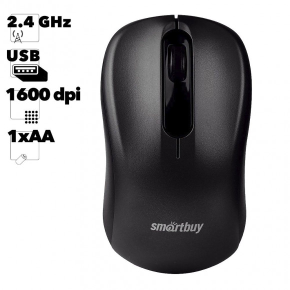 Мышь беспроводная Smartbuy ONE 378 черная (SBM-378AG-K)