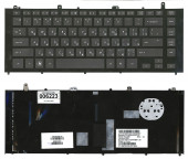 Клавиатура для ноутбука HP ProBook 4425s, черная с черной рамкой
