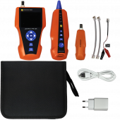 Кабельный тестер с измерением длины, трассировкой кабельных линий и определением POE, с функцией рефлектометра LAN-PRO-L/TPK-TDR