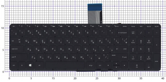 Клавиатура для ноутбука HP Envy X360 15-U000 черная без рамки с подсветкой