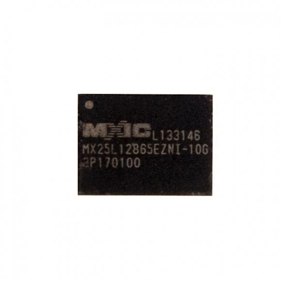 Микросхема mX25L12865EZNI-10G с разбора