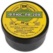 Флюс паяльный ПВ209, банка, 20 г.