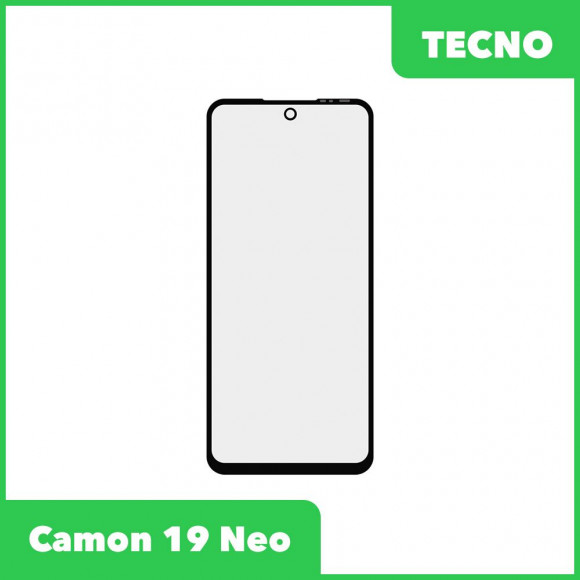 Стекло + OCA пленка для переклейки Camon 19 Neo (черный)