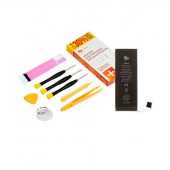 Аккумулятор в наборе ZeepDeep для телефона iPhone 5s, iPhone 5c +28% повышенной емкости: батарея 2000 mAh, набор инструментов, монтажные стикеры