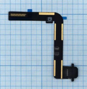Системный разъем (разъем зарядки) для планшета Apple iPad Air, черный Системный разъем (разъем зарядки) для планшета Apple iPad Air, черный