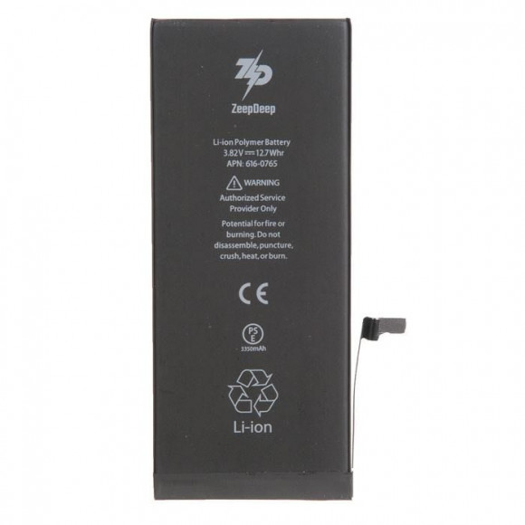 Аккумулятор для телефона iPhone 6 plus +13% увеличенной емкости в наборе ZeepDeep: батарея 3350 mAh, набор инструментов, монтажные стикеры, пошаговая