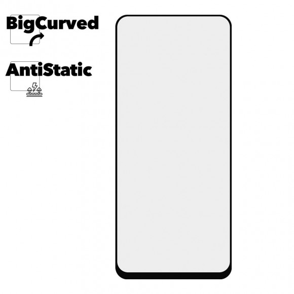 Защитное стекло для Realme 10 Super max Anti-static big curved glass