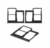 Держатель (лоток) SIM-карты для Samsung Galaxy A40 2019 (A405F), черный