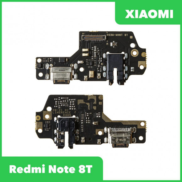 Системный разъем (разъем зарядки) для Xiaomi Redmi Note 8T, разъем гарнитуры и микрофон