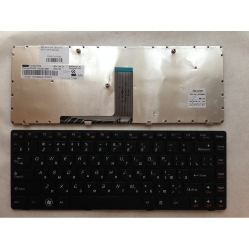 Клавиатура для ноутбука LENOVO IdeaPad B470 G470 Z470 V470 BLACK РУССКАЯ РАСКЛАДКА