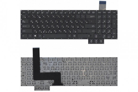 Клавиатура для ноутбука Asus G750, черная без подсветки