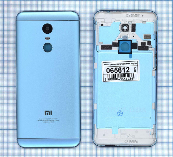 Задняя крышка корпуса для Xiaomi Redmi 5 Plus, голубая