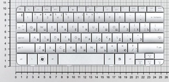 Клавиатура для ноутбука HP Mini 311, Pavilion DM1, DM1-1000, DM1-1100, DM1-2000, серебристая Клавиатура для ноутбука HP Mini 311, Pavilion DM1, DM1-1000, DM1-1100, DM1-2000, серебристая