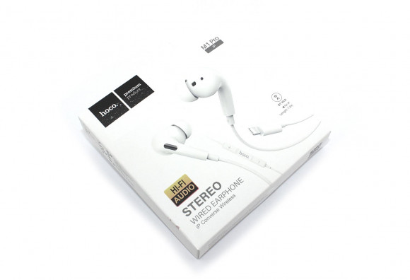 Наушники HOCO М1 Pro original series Earphone Lightning, белый
