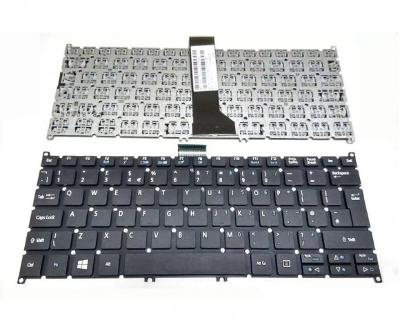 Клавиатура для ноутбука Acer Aspire E11, E3-111, ES1-111, ES1-111M, V5-122, V5-122P, V5-171, V5-132P, V3-331, V3-371, V3-372 черная