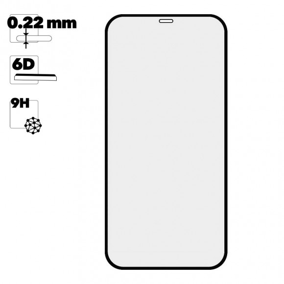 Защитное стекло WK WTP-40 Kingkong 6D Curved HD для Apple iPhone 12 Pro Max, с черной рамкой
