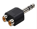 Переходник с Jack на RCA (тюльпан) 2 канала Переходник с Jack на RCA (тюльпан) 2 канала