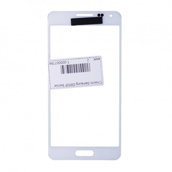 Стекло Samsung G850F Galaxy Alpha (белое)
