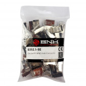 Разъём BNH, RJ45, кат. 5е, экр., обжимной, для кабеля, 100 шт, цвет: прозрачный Разъём BNH, RJ45, кат. 5е, экр., обжимной, для кабеля, 100 шт, цвет: прозрачный