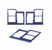 Держатель (лоток) SIM-карты для Samsung Galaxy A40 2019 (A405F), синий