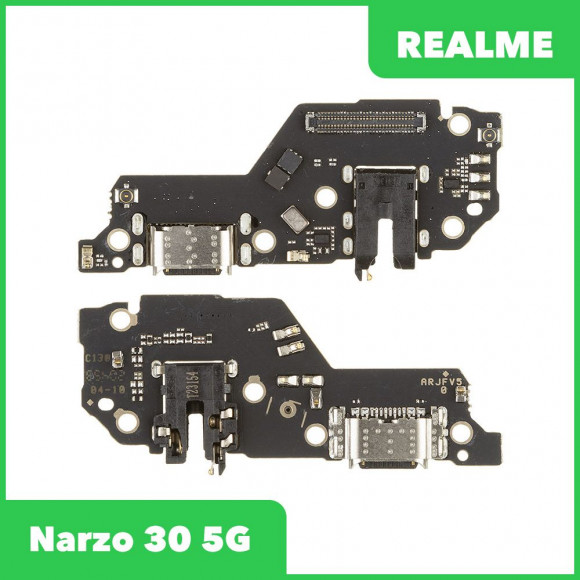 Системный разъем (разъем зарядки) для Realme Narzo 30 5G (RMX3242), микрофон