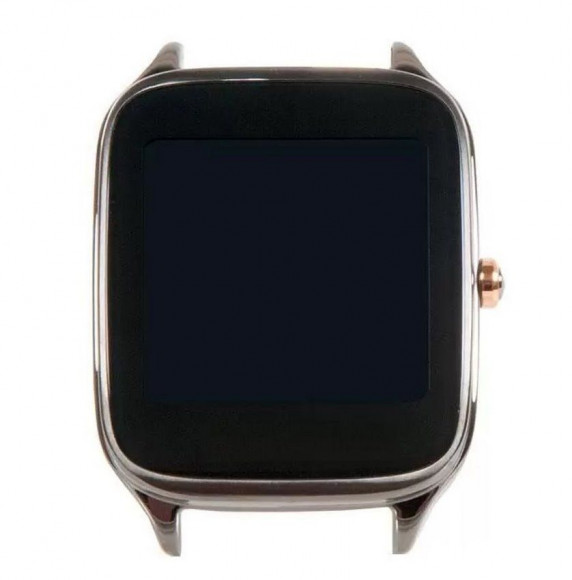 Модуль для часов Asus ZenWatch 3 SPARROW-4K Wi502q с рамкой крепления, панель, черная, обод вариация бронзового