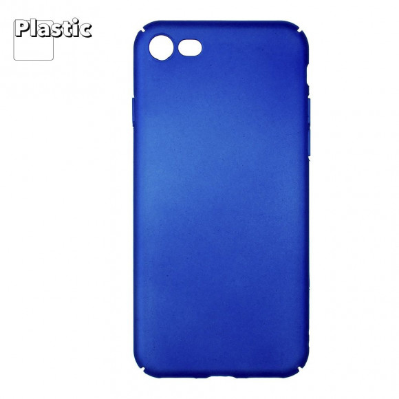 Защитная крышка "LP" для Apple iPhone 7, 8 ультратонкая Soft Touch, синяя (коробка)
