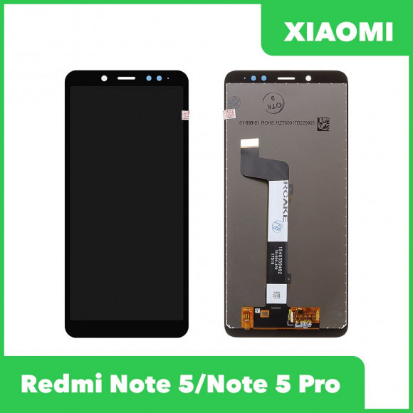 LCD дисплей для Xiaomi Redmi Note 5, Note 5 Pro в сборе с тачскрином (черный) Premium Quality