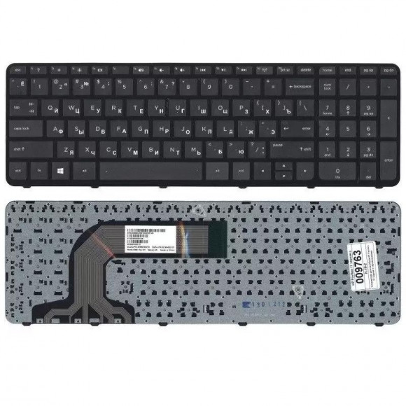 Клавиатура для ноутбука HP Pavilion 17, 17-E, черная, с рамкой