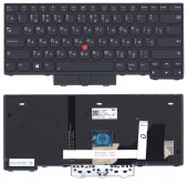 Клавиатура для ноутбука Lenovo ThinkPad L14 gen 1, 2, черная с подсветкой Клавиатура для ноутбука Lenovo ThinkPad L14 gen 1, 2, черная с подсветкой