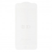 Защитное стекло "LP" для Apple iPhone 6, 6s Plus Tempered Glass 3D с рамкой 0.33 мм, 9H, белое (ударопрочное)