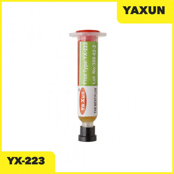 Флюс в шприце YaXun YX-223 желтый, 10г
