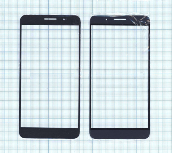 Стекло для Huawei ShotX, Honor 7i, синее