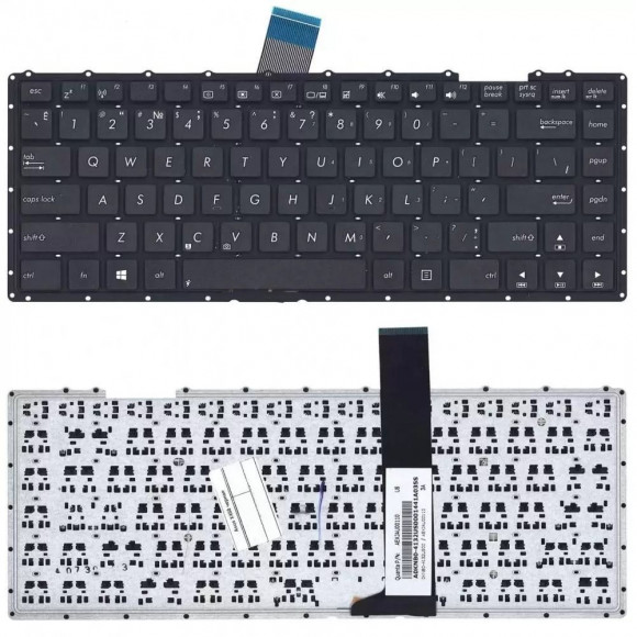 Клавиатура для ноутбука Asus X450, черная, без рамки