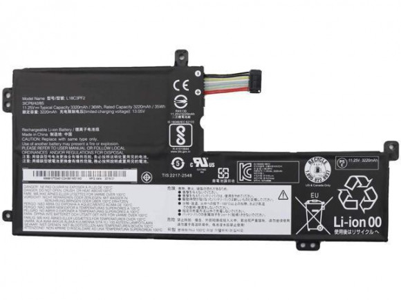 Аккумулятор (батарея) для ноутбука Lenovo IdeaPad L340-15, L340-17API (L18C3PF2) 11.4V 4220mAh