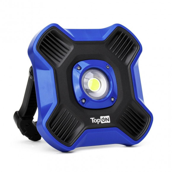 Аккумуляторный фонарь TopON TOP-MX1B LED 10 Вт 1100 лм 3.7 В 6.6 Ач 24.4 Втч Синий