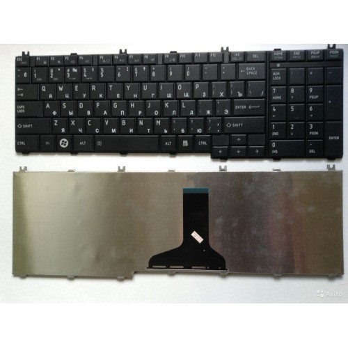 Клавиатура для ноутбука TOSHIBA C650 C655 L650 L655 L670 BLACK РУССКАЯ РАСКЛАДКА