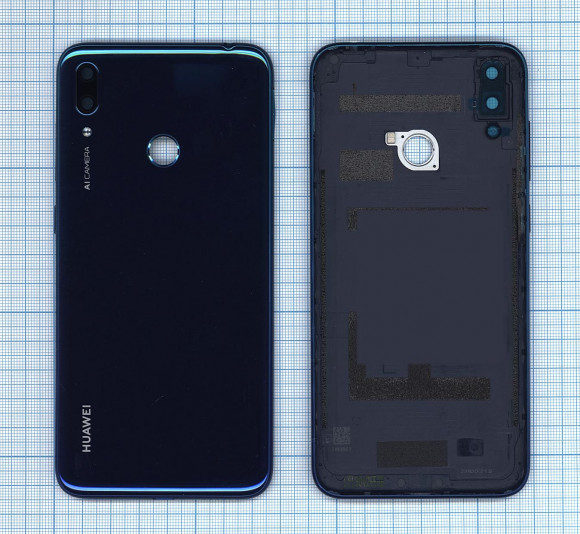 Задняя крышка корпуса для Huawei Y7 2019, синяя